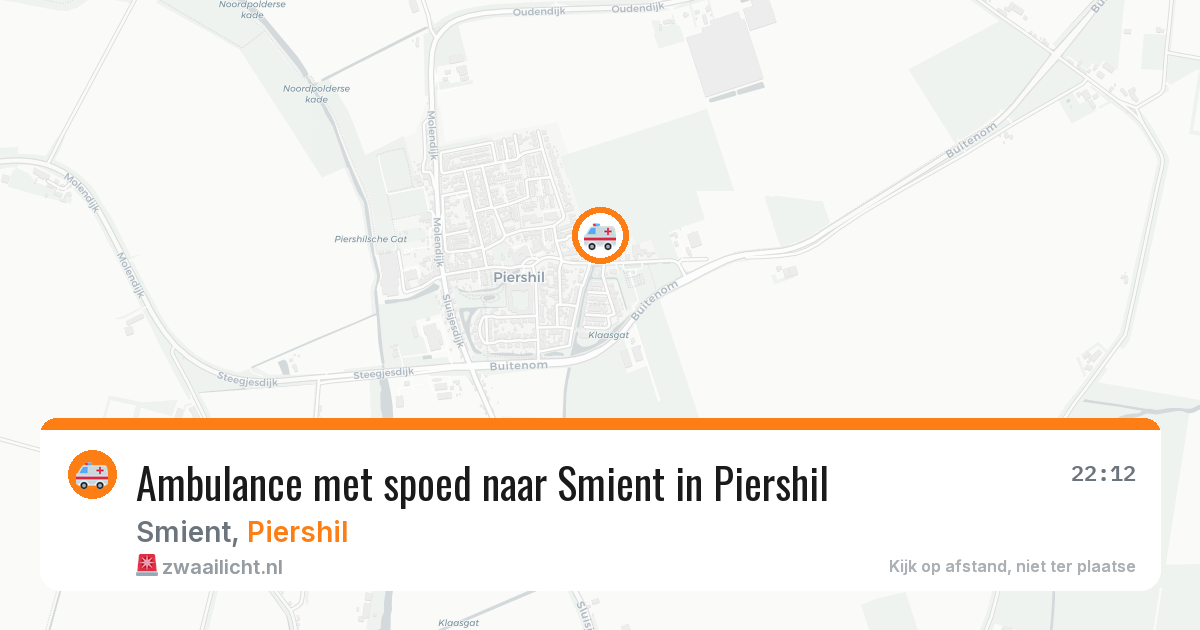 Ambulance met spoed naar Smient in Piershil — 20 mei 2026