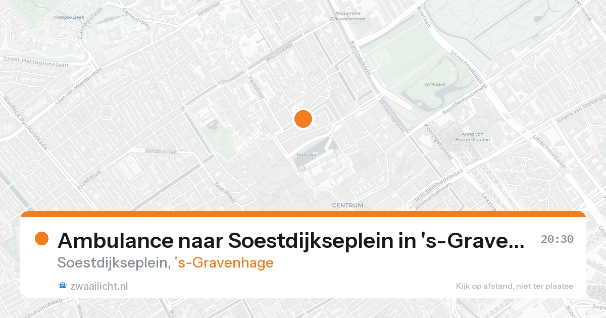 Ambulance naar Soestdijkseplein in 's-Gravenhage — 7 feb 2026