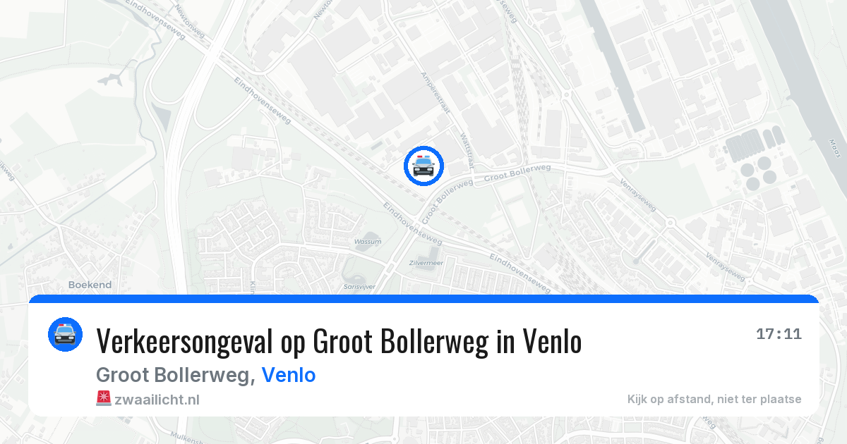 Verkeersongeval op Groot Bollerweg in Venlo — 13 apr 2026