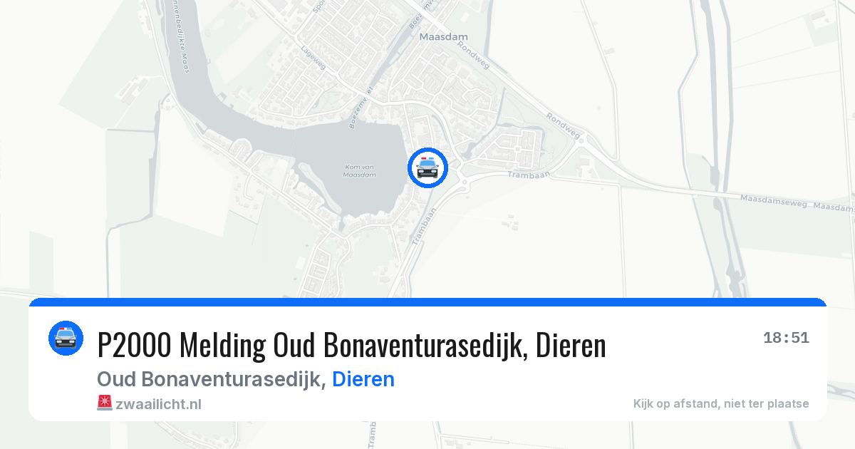 P2000 Melding Oud Bonaventurasedijk, Dieren — 18 jul 2026