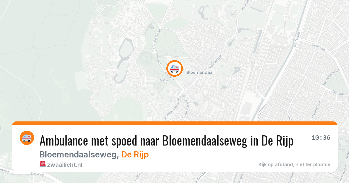 Ambulance met spoed naar Bloemendaalseweg in De Rijp — 29 jan 2026