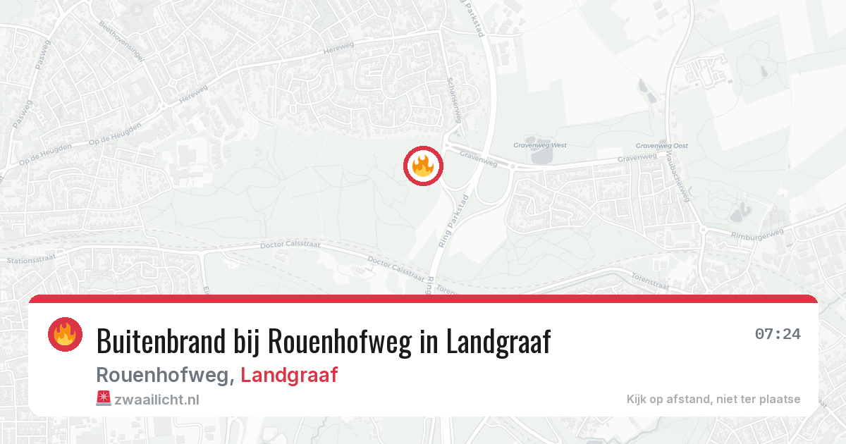 Buitenbrand bij Rouenhofweg in Landgraaf — 3 aug 2026