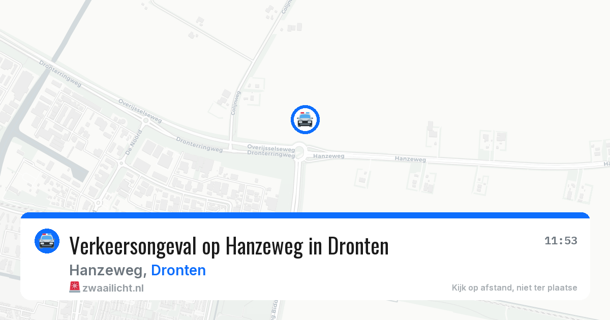 Verkeersongeval op Hanzeweg in Dronten — 3 jul 2026