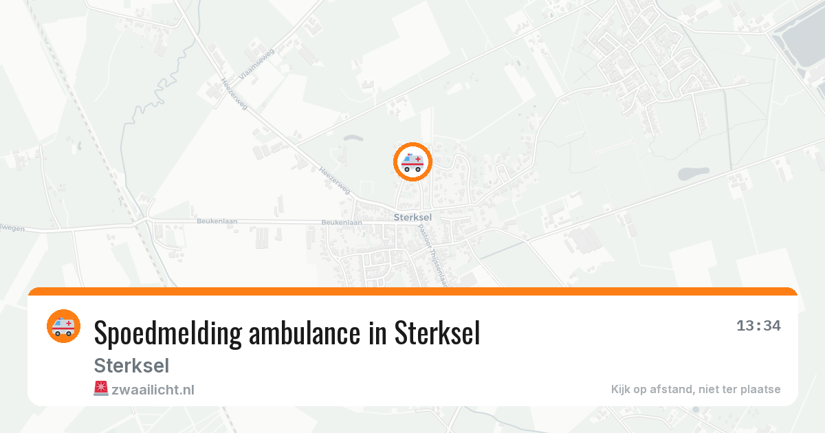 Spoedmelding ambulance in Sterksel — 8 apr 2026