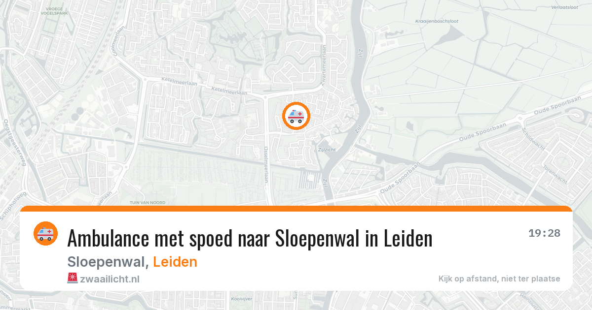 Ambulance met spoed naar Sloepenwal in Leiden — 29 jan 2026