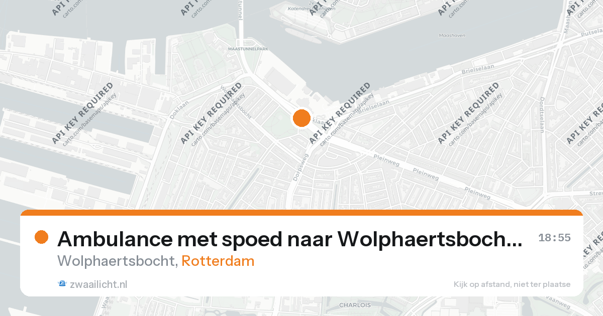 Ambulance met spoed naar Wolphaertsbocht in Rotterdam — 26 aug 2026