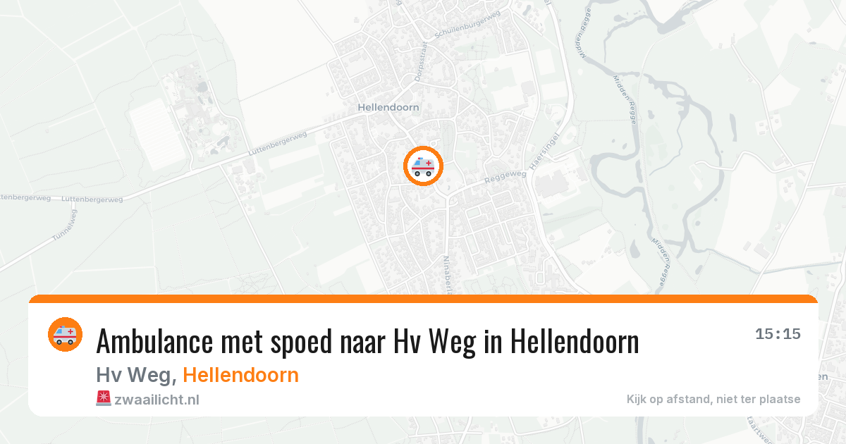 Ambulance met spoed naar Hv Weg in Hellendoorn — 17 mei 2026