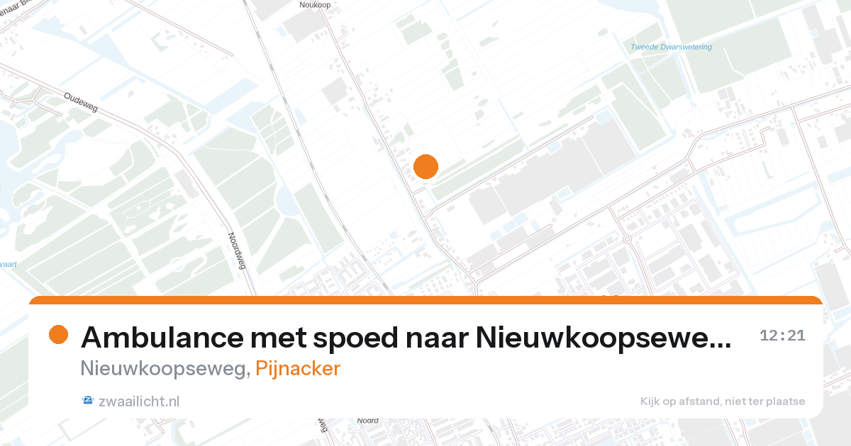 Ambulance met spoed naar Nieuwkoopseweg in Pijnacker — 14 jul 2026