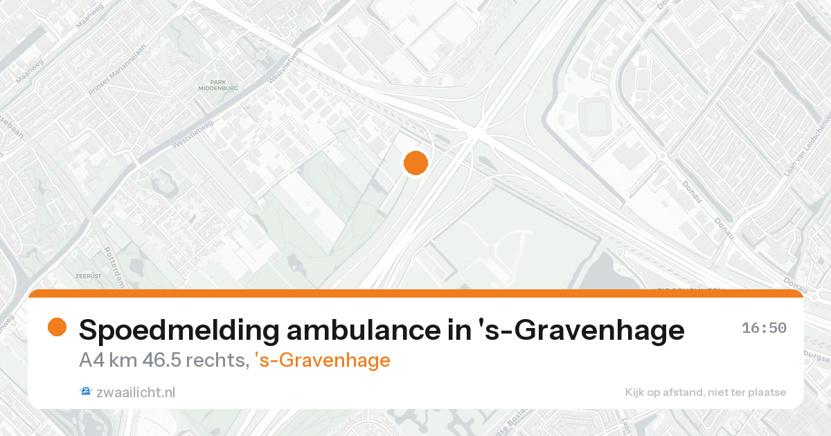 Spoedmelding ambulance in 's-Gravenhage — 20 aug 2026