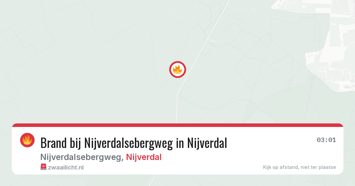 Brand bij Nijverdalsebergweg in Nijverdal — 20 jun 2026