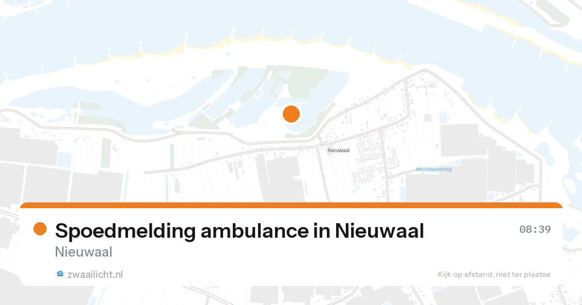 Spoedmelding ambulance in Nieuwaal — 21 aug 2026