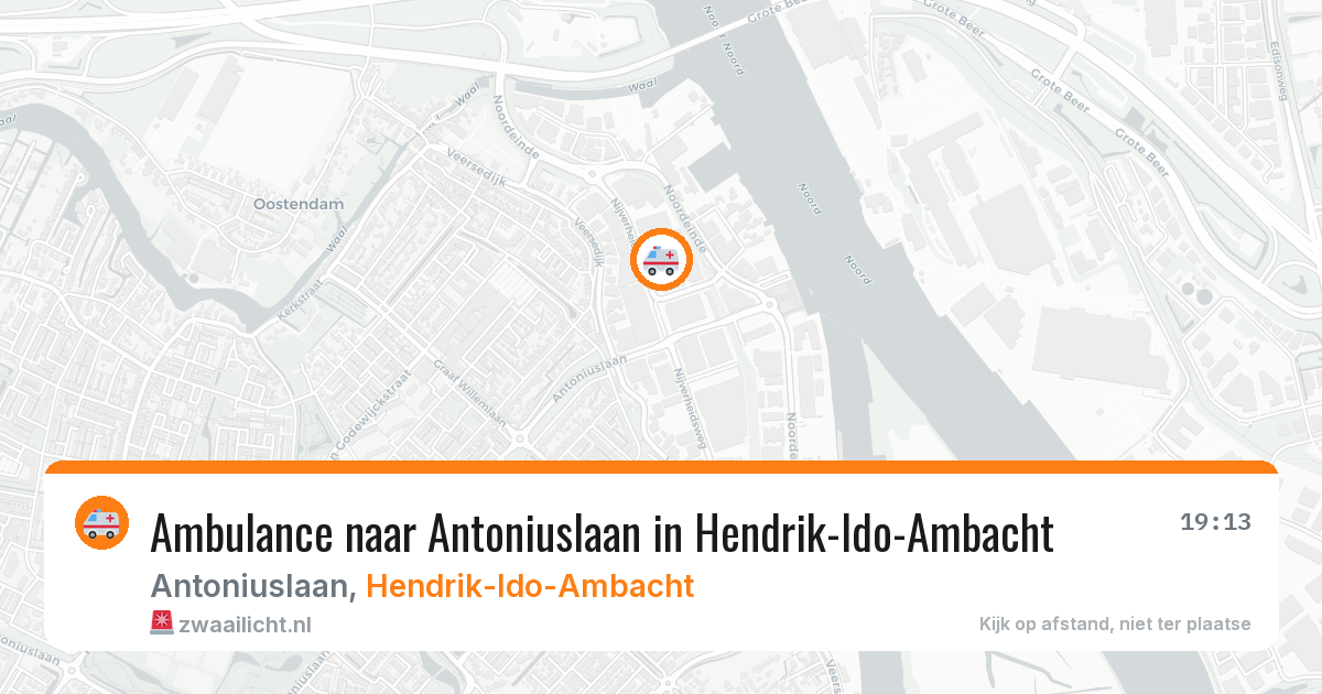 Ambulance naar Antoniuslaan in Hendrik-Ido-Ambacht — 20 mei 2026
