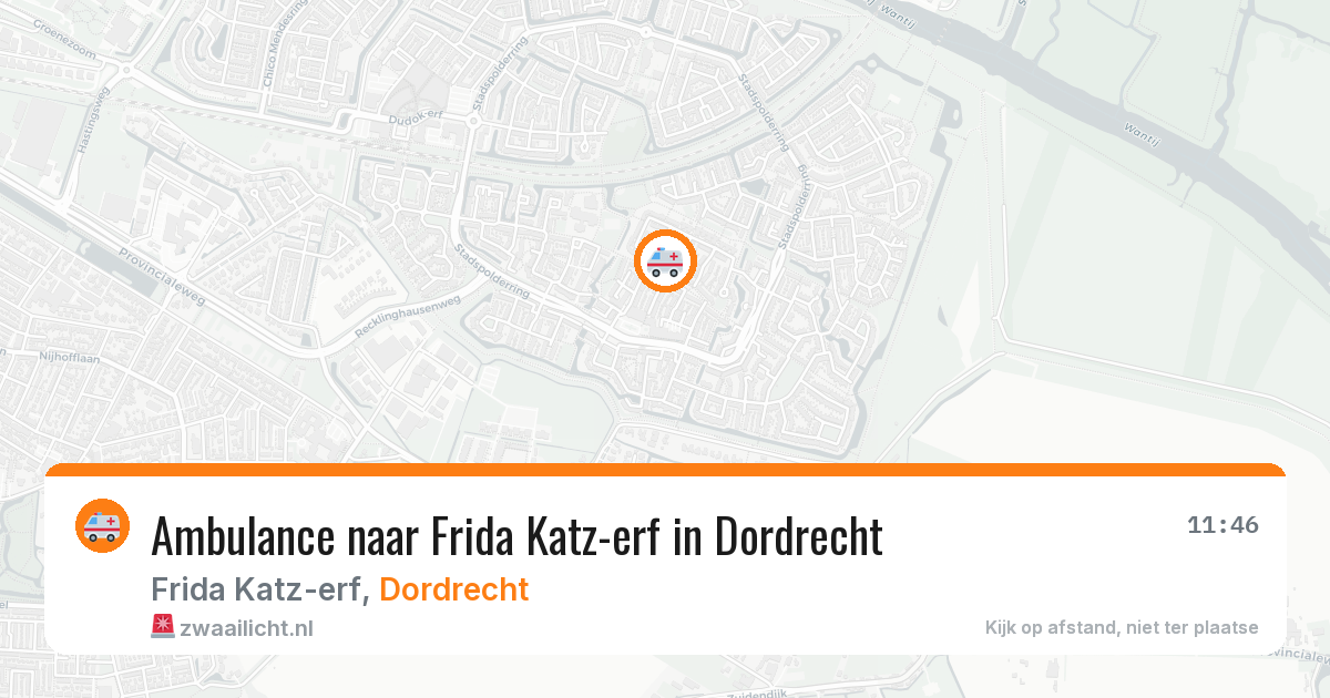 Ambulance naar Frida Katz-erf in Dordrecht — 29 jan 2026