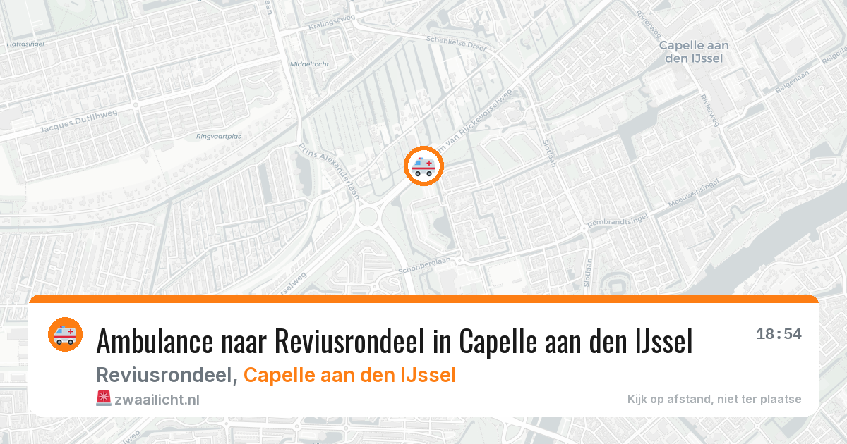Ambulance naar Reviusrondeel in Capelle aan den IJssel — 12 aug 2026