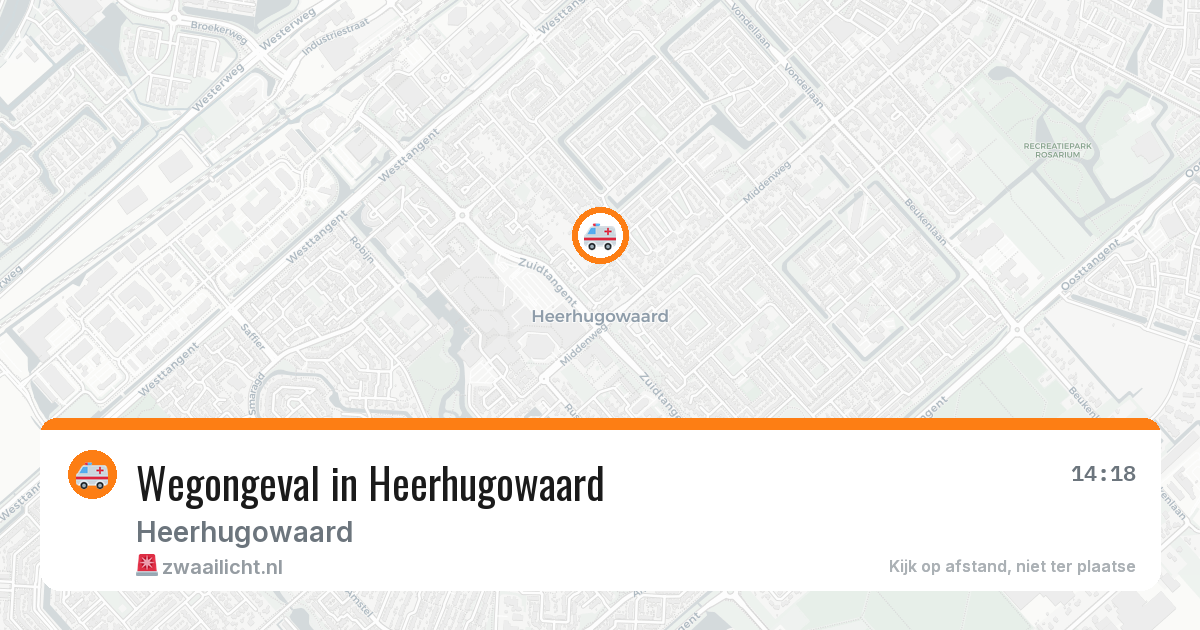 Wegongeval in Heerhugowaard — 21 apr 2026
