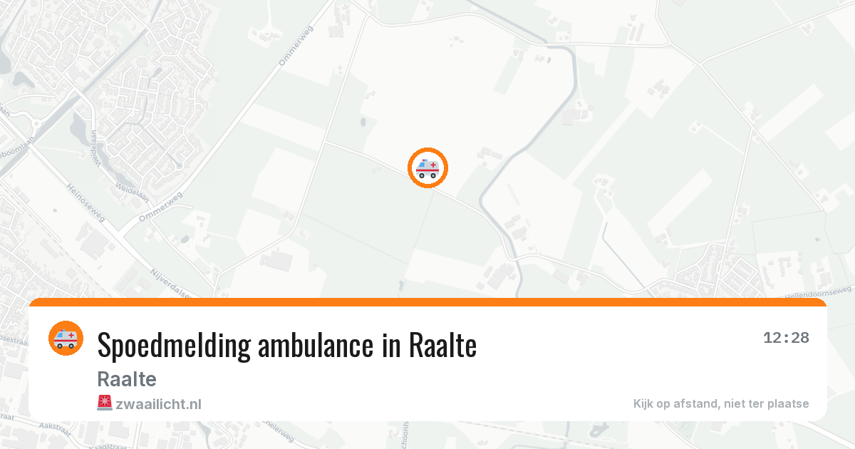 Spoedmelding ambulance in Raalte — 17 jul 2026