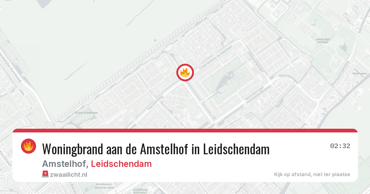 Woningbrand aan de Amstelhof in Leidschendam — 27 jun 2026