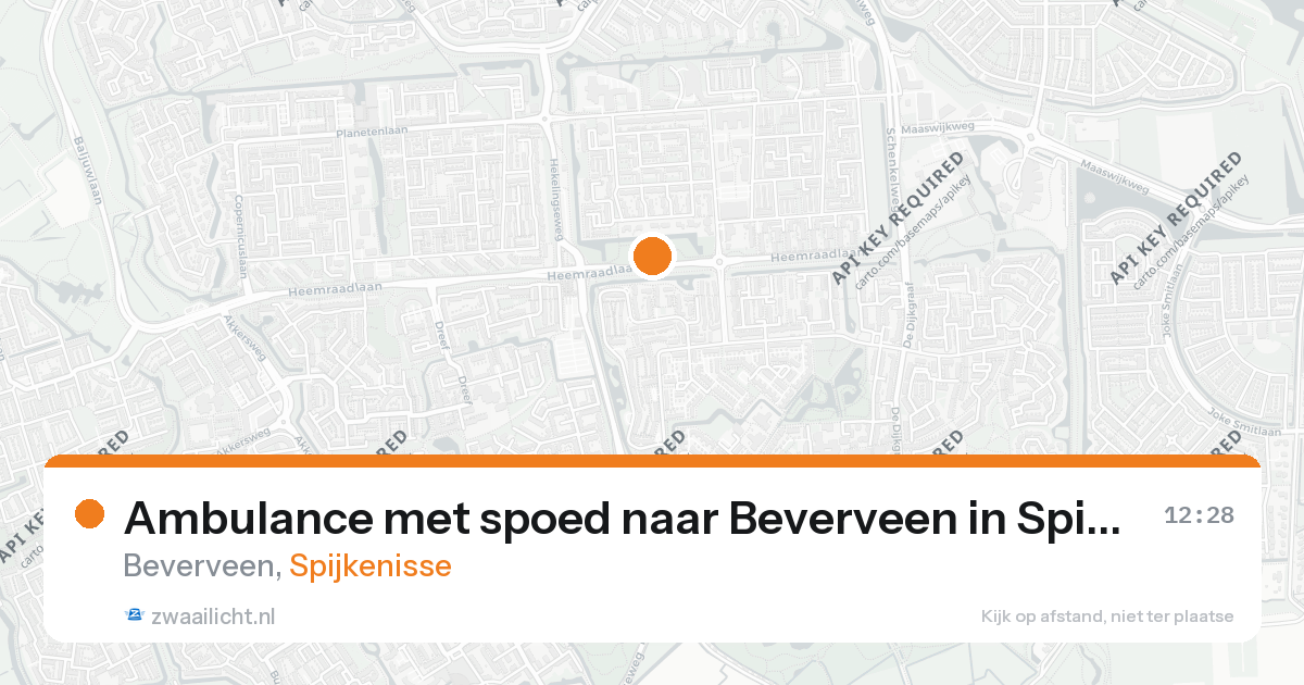 Ambulance met spoed naar Beverveen in Spijkenisse — 26 aug 2026
