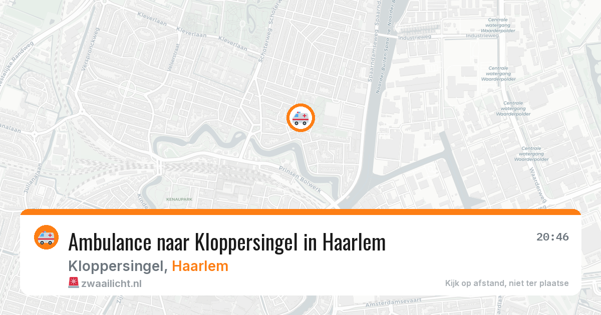 Ambulance naar Kloppersingel in Haarlem — 1 aug 2026