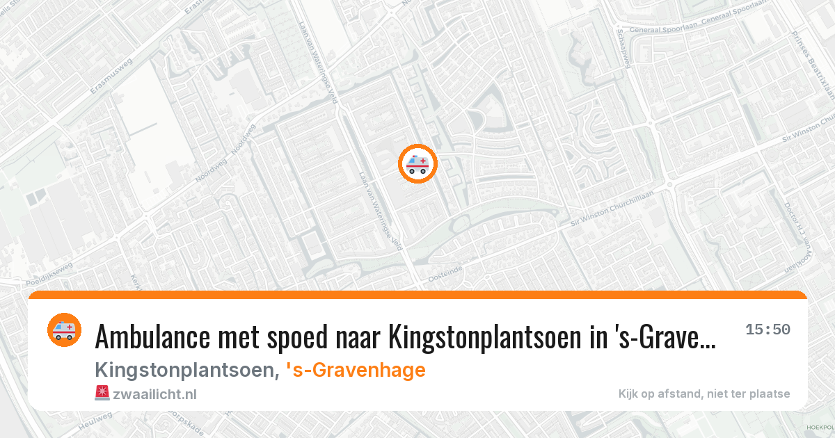 Ambulance met spoed naar Kingstonplantsoen in 's-Gravenhage — 7 apr 2026