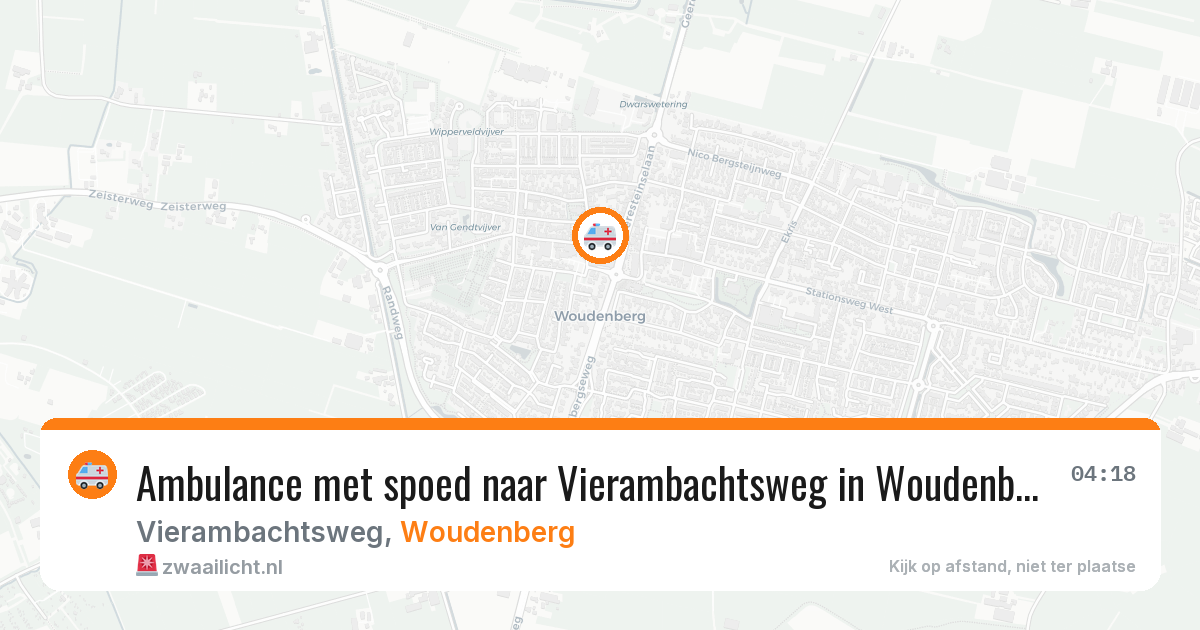 Ambulance met spoed naar Vierambachtsweg in Woudenberg — 5 aug 2026