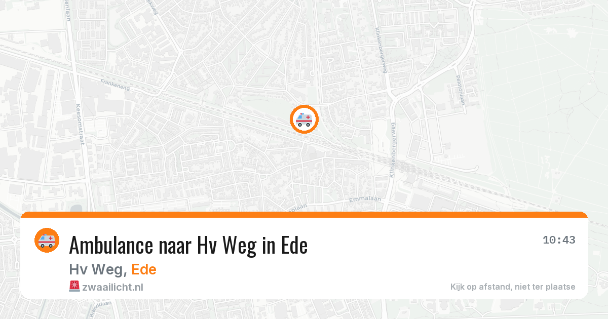 Ambulance naar Hv Weg in Ede — 12 jun 2026