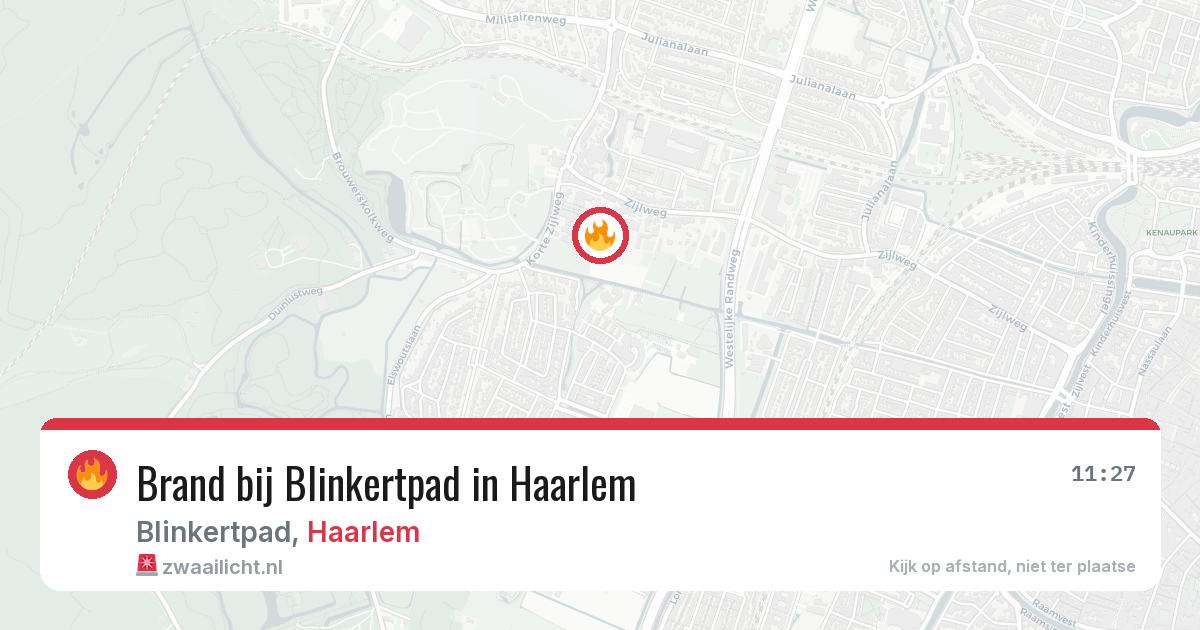 Brand bij Blinkertpad in Haarlem — 3 mrt 2026