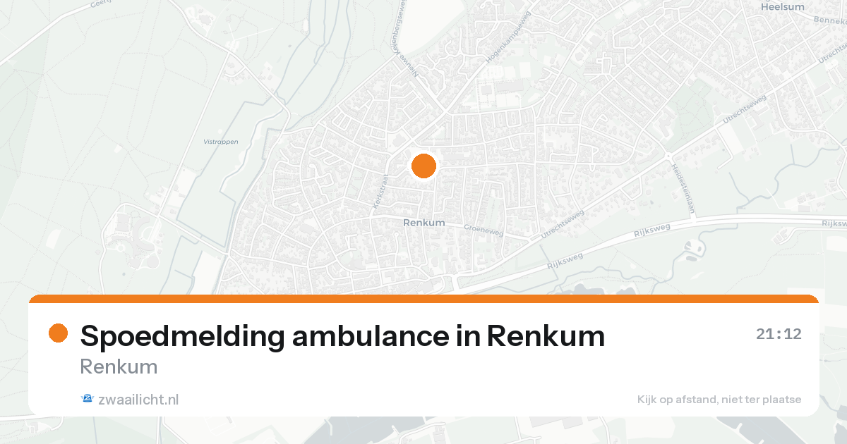Spoedmelding ambulance in Renkum — 7 feb 2026