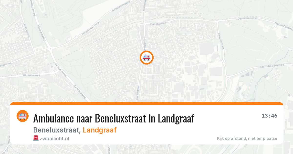 Ambulance naar Beneluxstraat in Landgraaf — 20 jun 2026