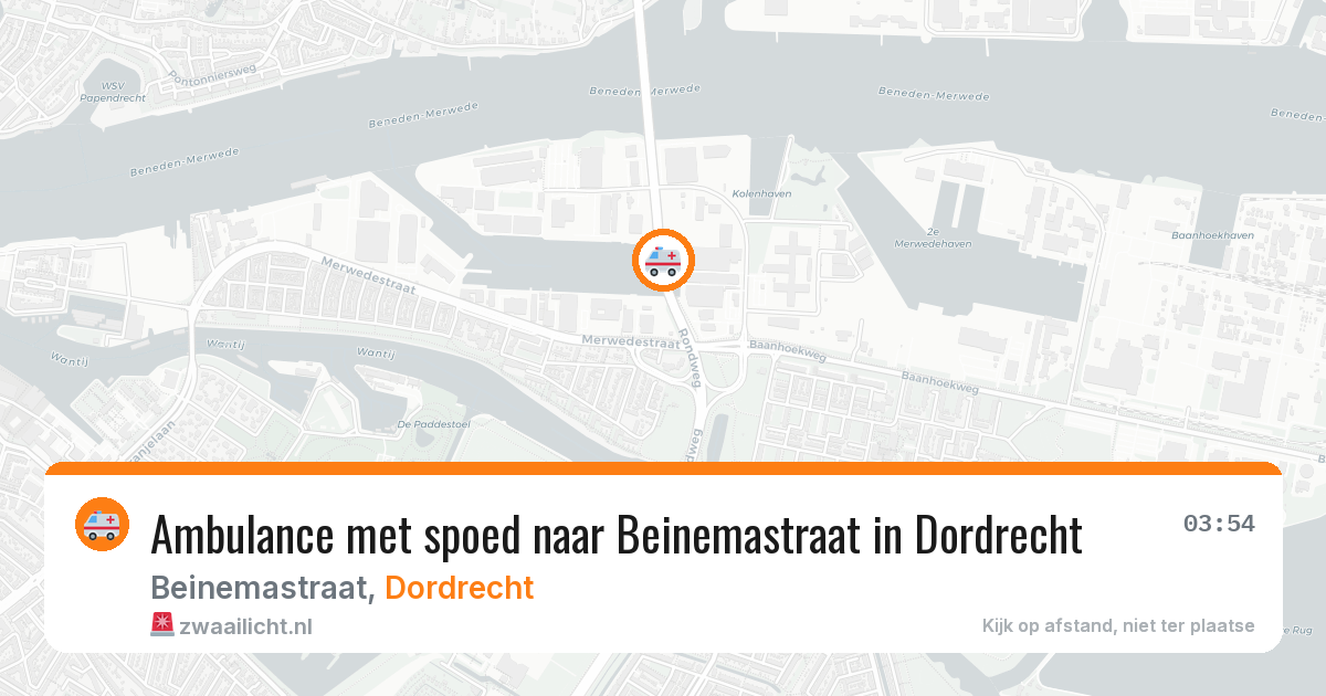 Ambulance met spoed naar Beinemastraat in Dordrecht — 28 apr 2026