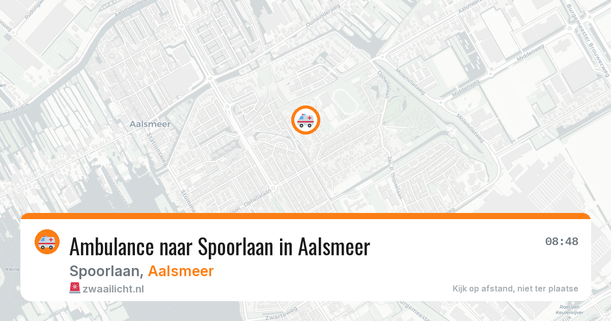 Ambulance naar Spoorlaan in Aalsmeer — 20 jul 2026