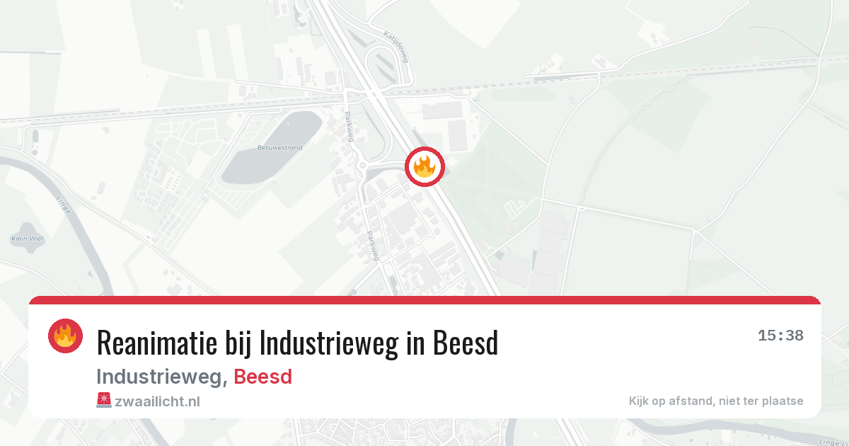 Reanimatie bij Industrieweg in Beesd — 17 feb 2026