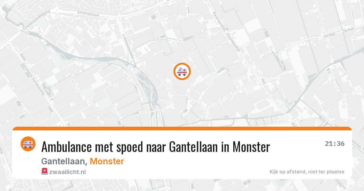 Ambulance met spoed naar Gantellaan in Monster — 5 apr 2026