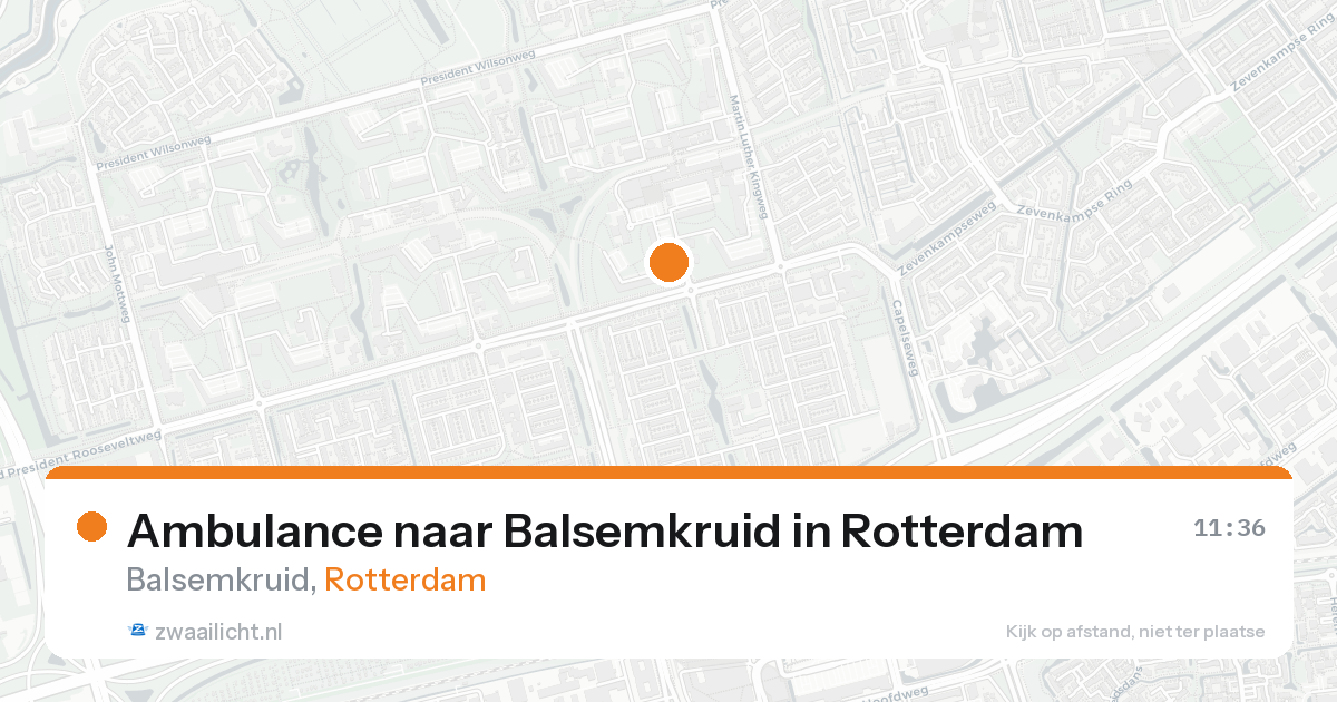 Ambulance naar Balsemkruid in Rotterdam — 31 jan 2026