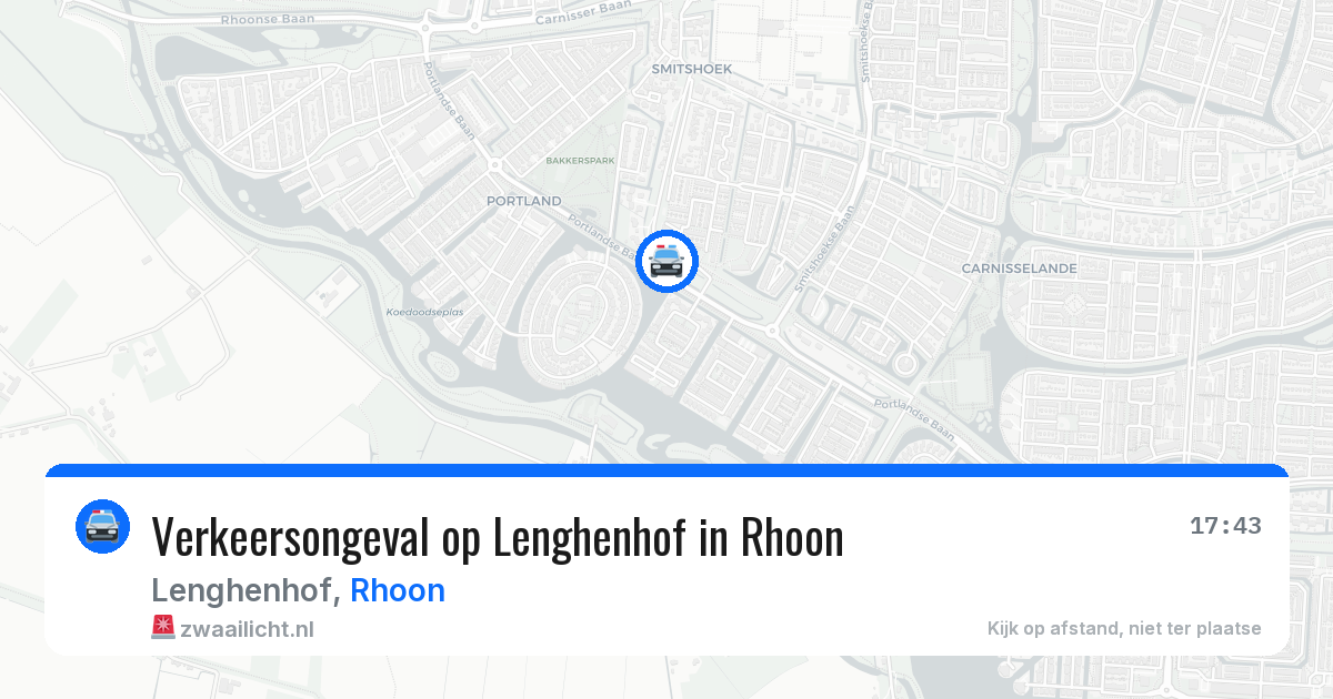 Verkeersongeval op Lenghenhof in Rhoon — 13 aug 2026