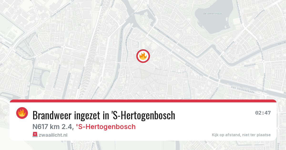 Brandweer ingezet in 'S-Hertogenbosch — 28 jun 2026 | 🚨 Zwaailicht.nl
