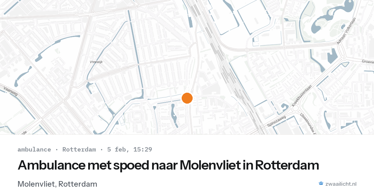 Ambulance met spoed naar Molenvliet in Rotterdam — 5 feb 2026