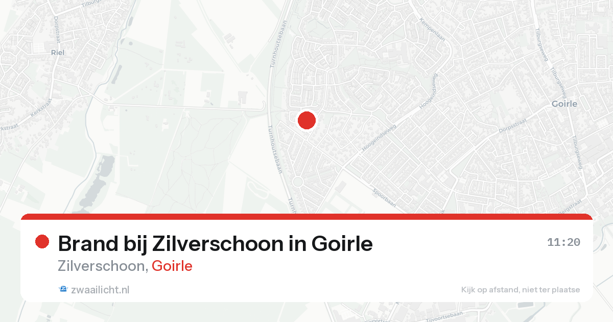 Brand bij Zilverschoon in Goirle — 16 aug 2026