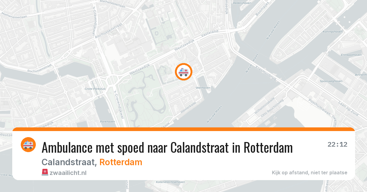 Ambulance met spoed naar Calandstraat in Rotterdam — 2 jun 2026