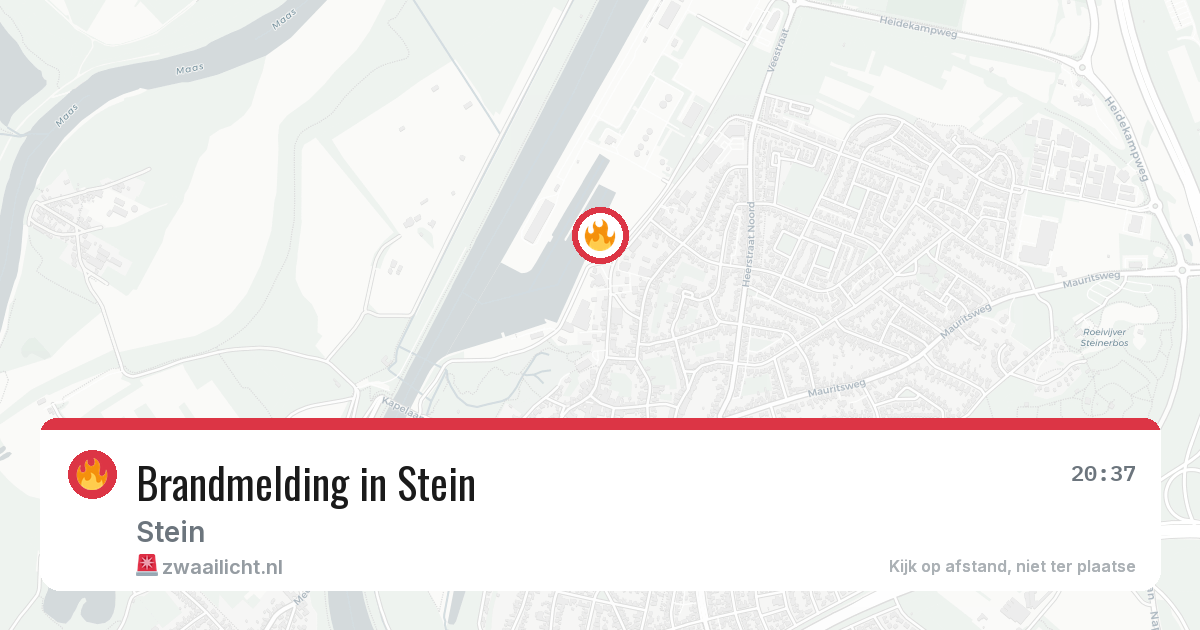 Brandmelding in Stein — 26 mrt 2026