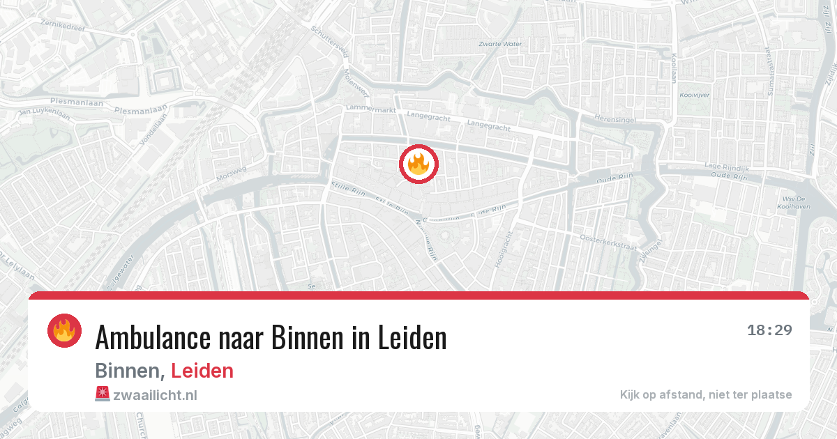 Ambulance naar Binnen in Leiden — 2 feb 2026