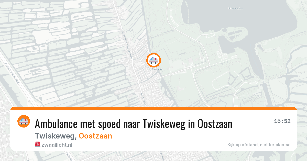 Ambulance met spoed naar Twiskeweg in Oostzaan — 10 mei 2026