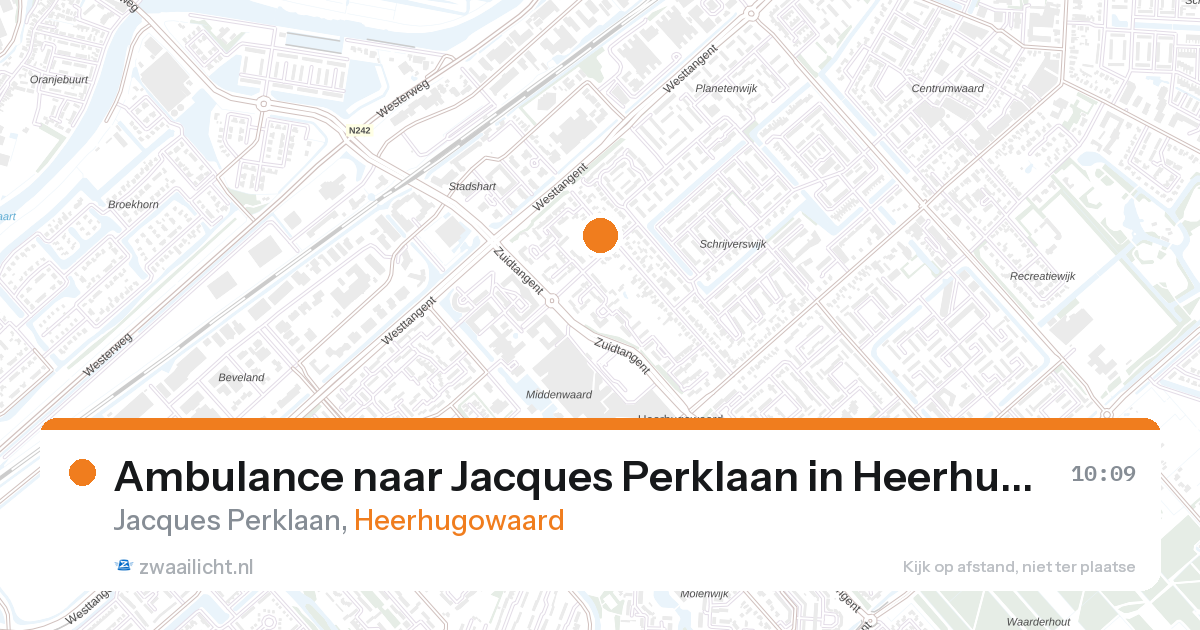Ambulance naar Jacques Perklaan in Heerhugowaard — 13 jul 2026