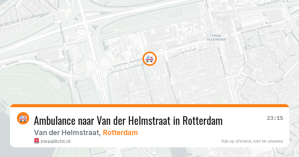 Ambulance naar Van der Helmstraat in Rotterdam — 29 jun 2026