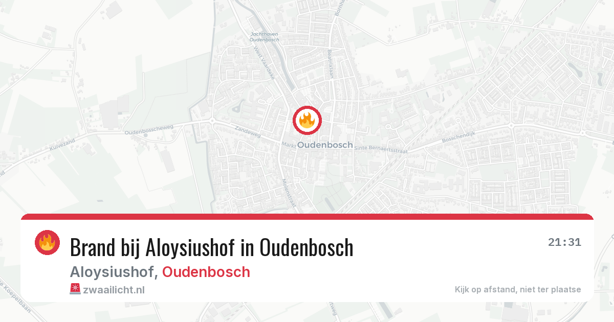 Brand bij Aloysiushof in Oudenbosch — 3 jun 2026