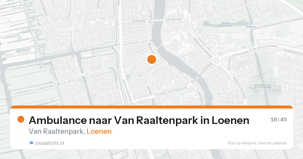 Ambulance naar Van Raaltenpark in Loenen — 19 aug 2026