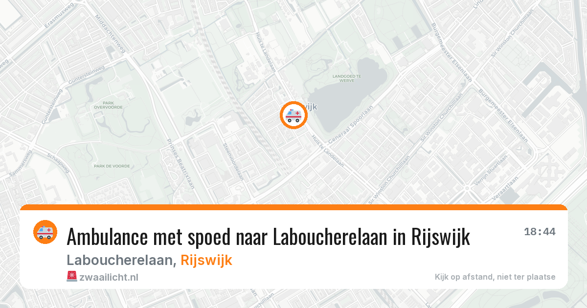 Ambulance met spoed naar Laboucherelaan in Rijswijk — 1 mei 2026