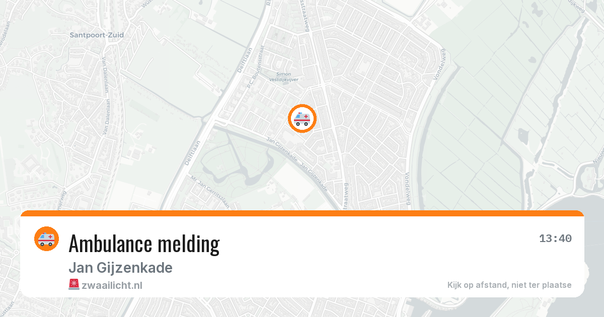 Ambulance melding — 9 mei 2026