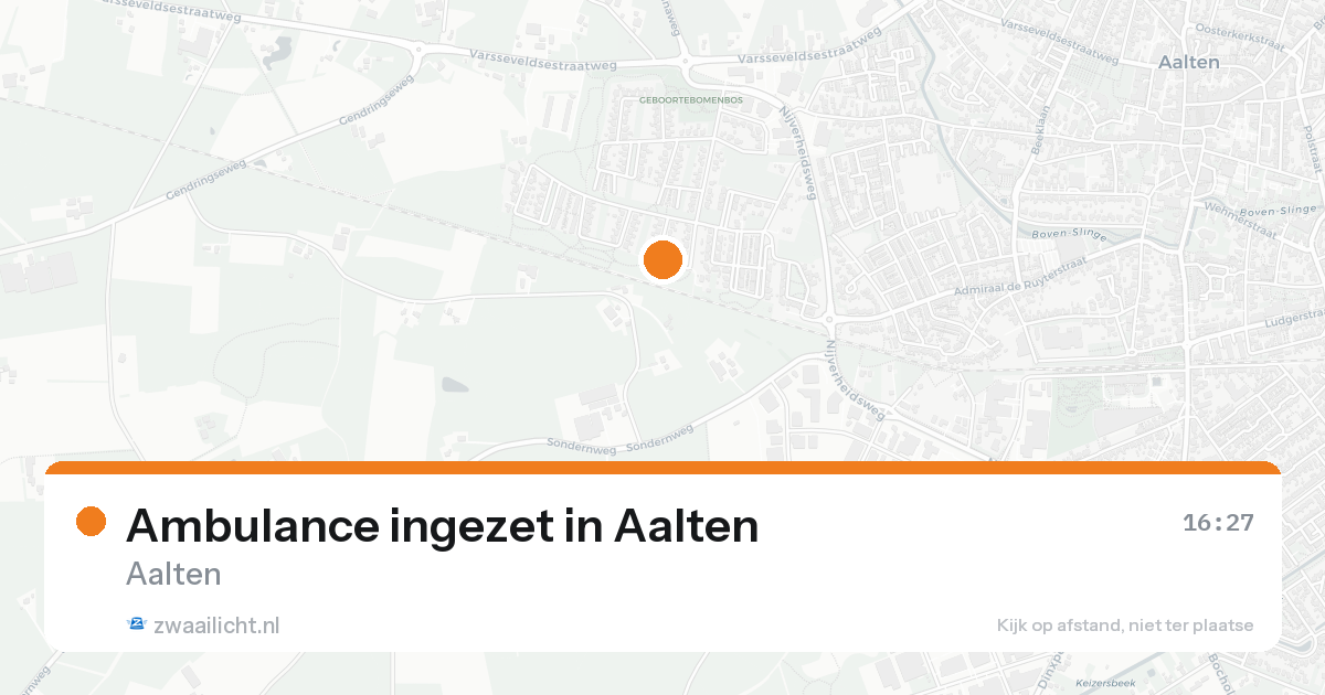 Ambulance ingezet in Aalten — 20 aug 2026