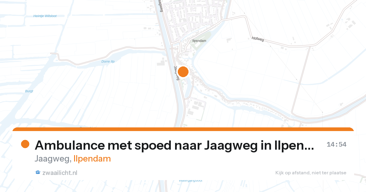 Ambulance met spoed naar Jaagweg in Ilpendam — 7 aug 2026